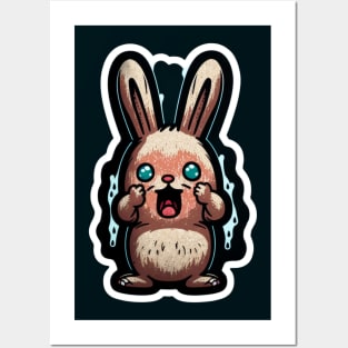 Frightened Bunny Posters and Art